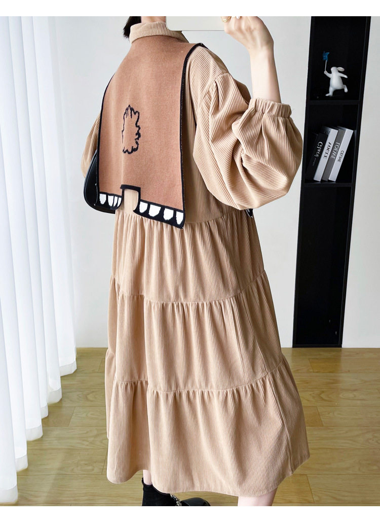 韩版孕妇新款宽松大码长款连衣裙 慈颜连衣裙