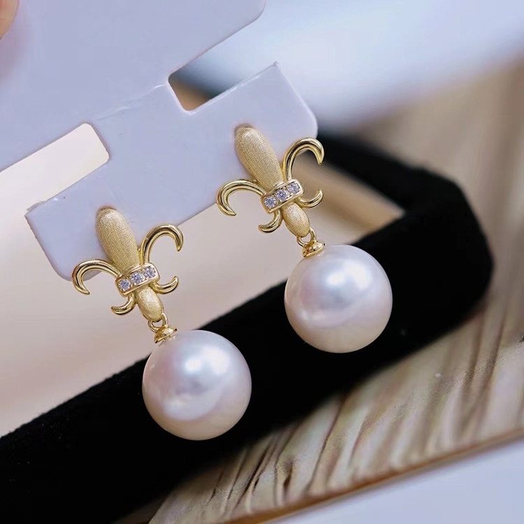 DIY珍珠耳环配件S925纯银耳饰空托精工银女款耳钉半成品手工材料,淘宝优惠券,粉丝福利购,淘宝优惠卷