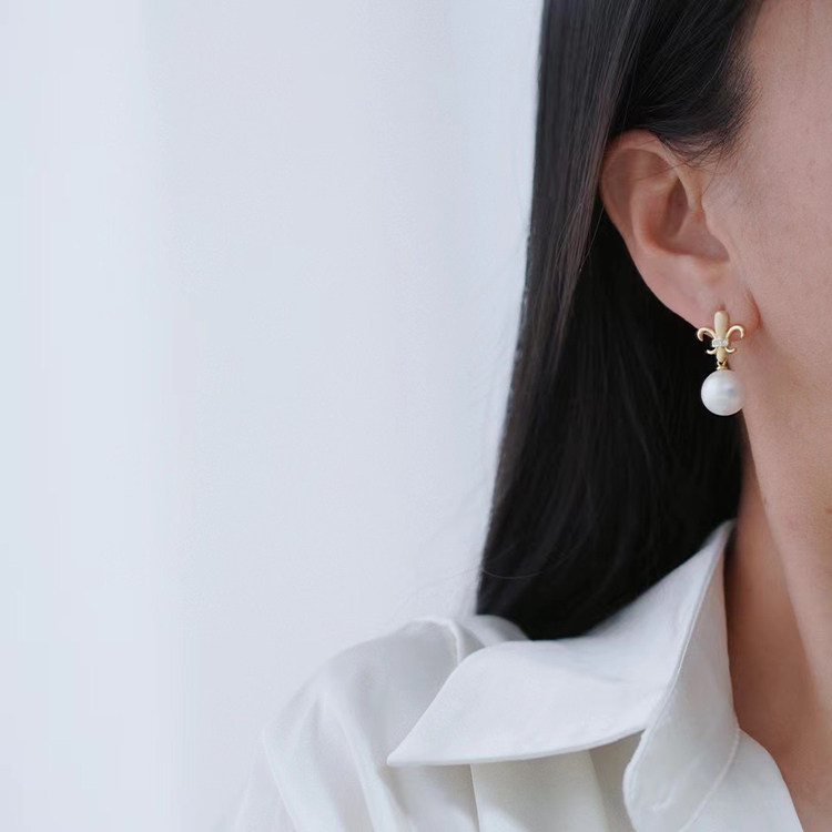 DIY珍珠耳环配件S925纯银耳饰空托精工银女款耳钉半成品手工材料,淘宝优惠券,粉丝福利购,淘宝优惠卷