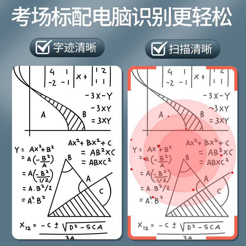 按动刷题笔中性笔专用高颜值速干ins日系黑笔圆珠笔ST笔学生用考 - 图3