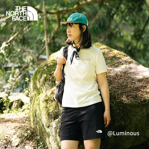 【Классика】 Северная женская футболка с короткими рукавами в чистое хлопковое изготовление.