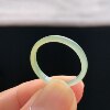 Natural A-grade ice yellow jade ring