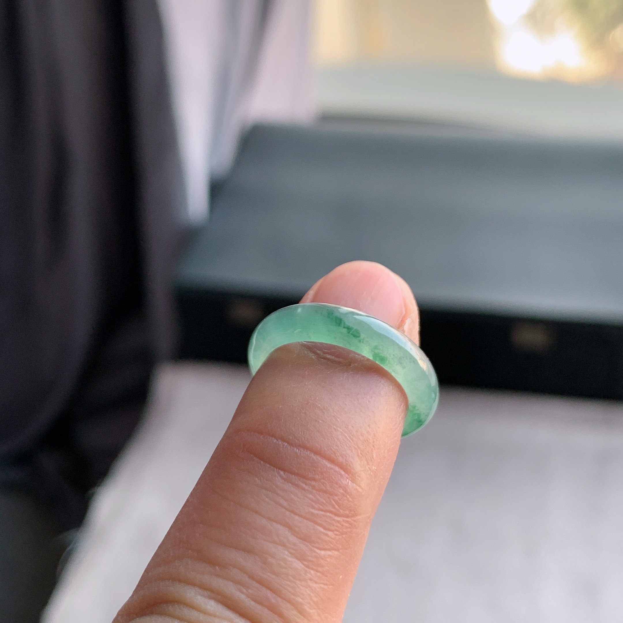 天然A货翡翠 冰种11号冰飘花戒指指环戒圈32000885,淘宝优惠券,粉丝福利购,淘宝优惠卷