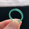 Natural A-grade ice denim blue jade plain ring