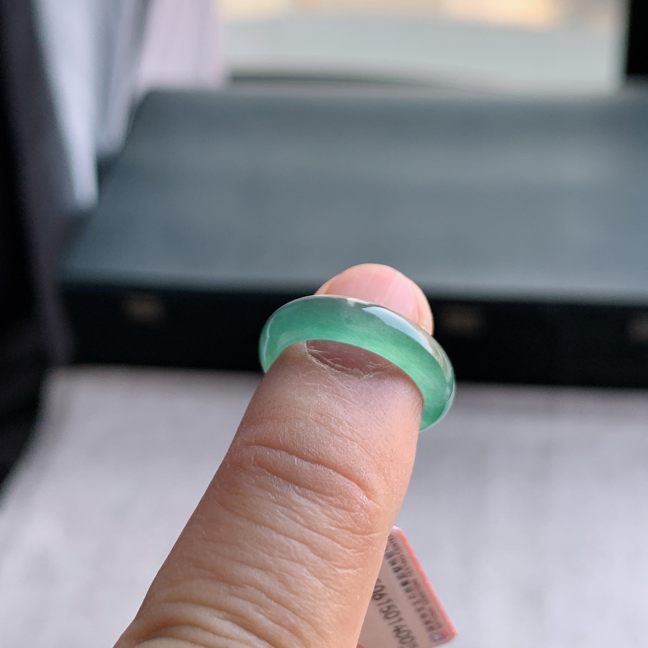 天然A货翡翠 冰种10号天空蓝戒指指环戒圈61501400,淘宝优惠券,粉丝福利购,淘宝优惠卷