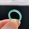 Natural A-grade ice jade ice floating flower plain ring