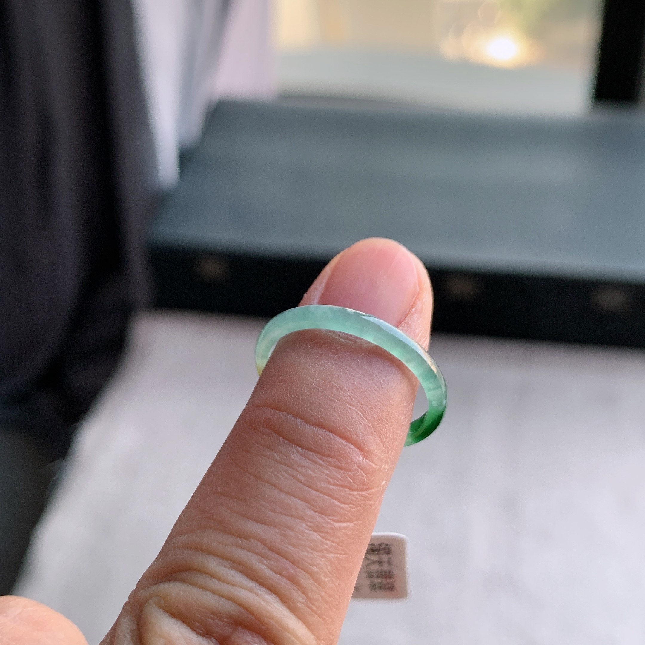 天然A货翡翠 冰糯种20号黄翡戒指指环戒圈10300900,淘宝优惠券,粉丝福利购,淘宝优惠卷