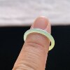 Natural A-grade ice yellow jade ring