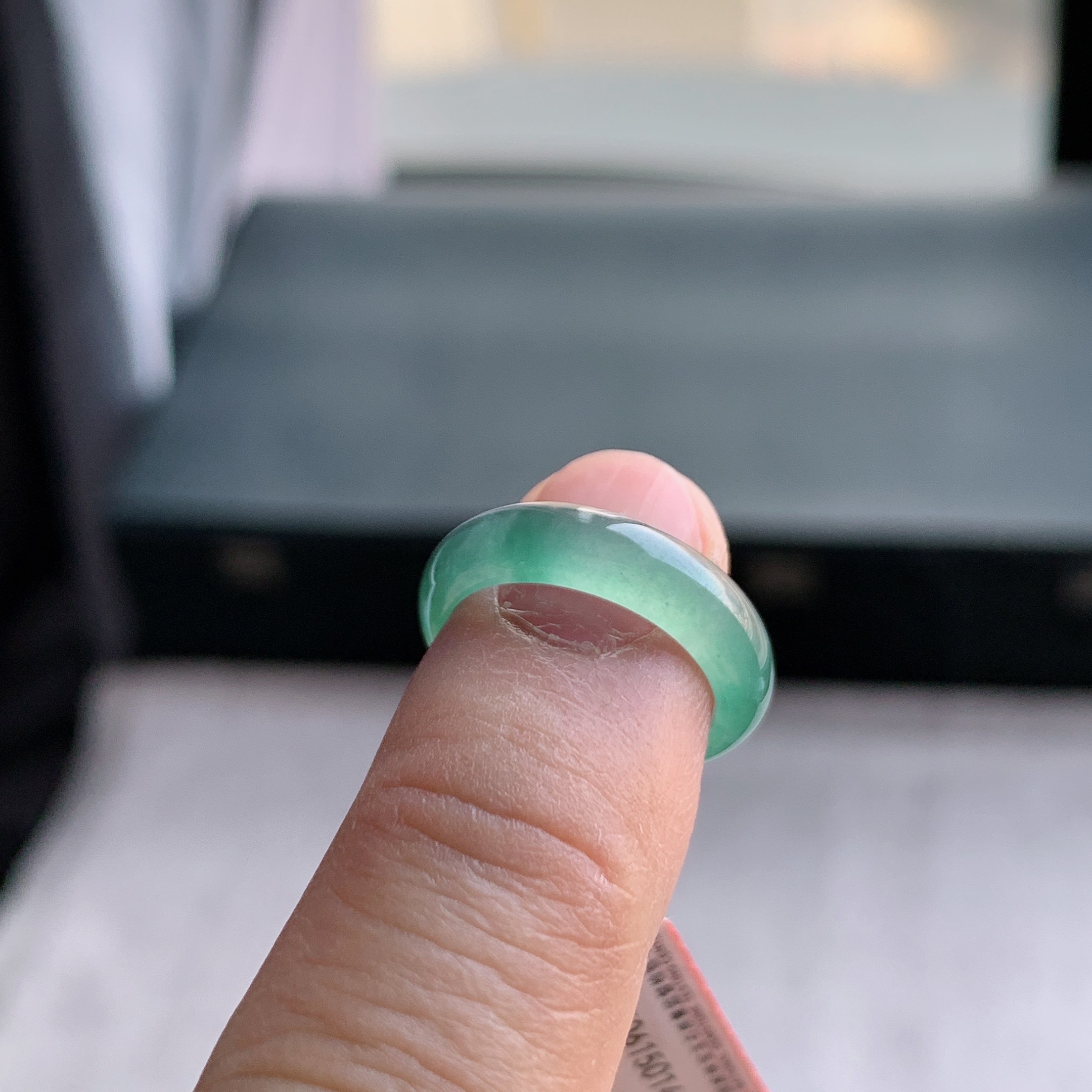 天然A货翡翠 冰种10号天空蓝戒指指环戒圈61501400,淘宝优惠券,粉丝福利购,淘宝优惠卷