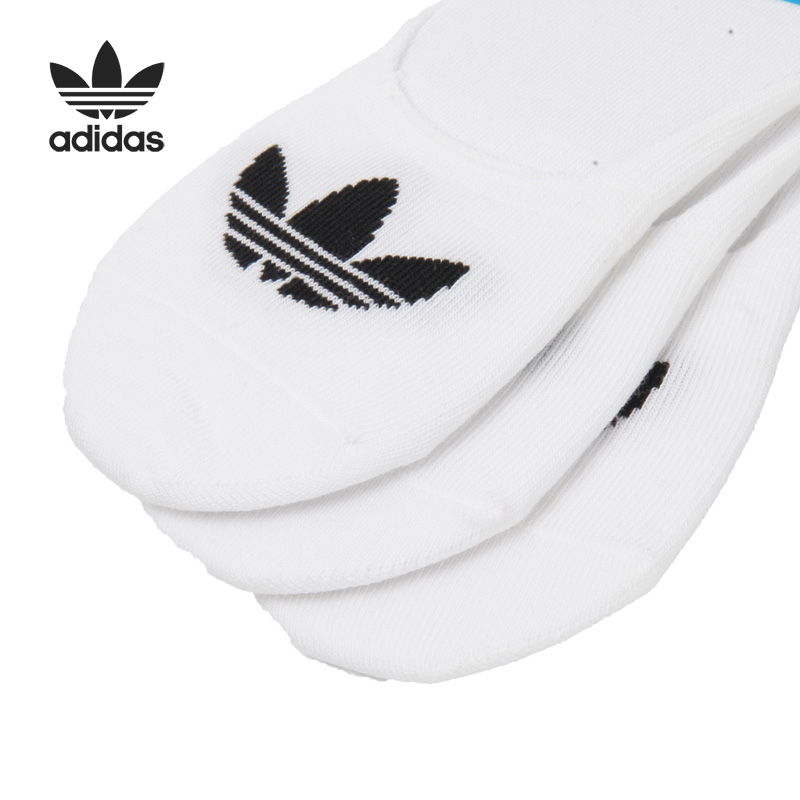 Adidas/阿迪达斯正品三叶草 NO SHOW SOCK 3P男女袜子CV5941 42-图2