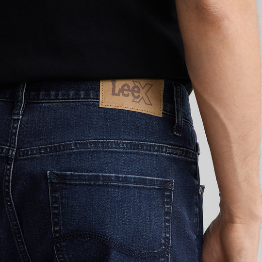 Lee26 new spring and summer five-pocket style 705 comfortable micro-taper jeans dark blue men's trend