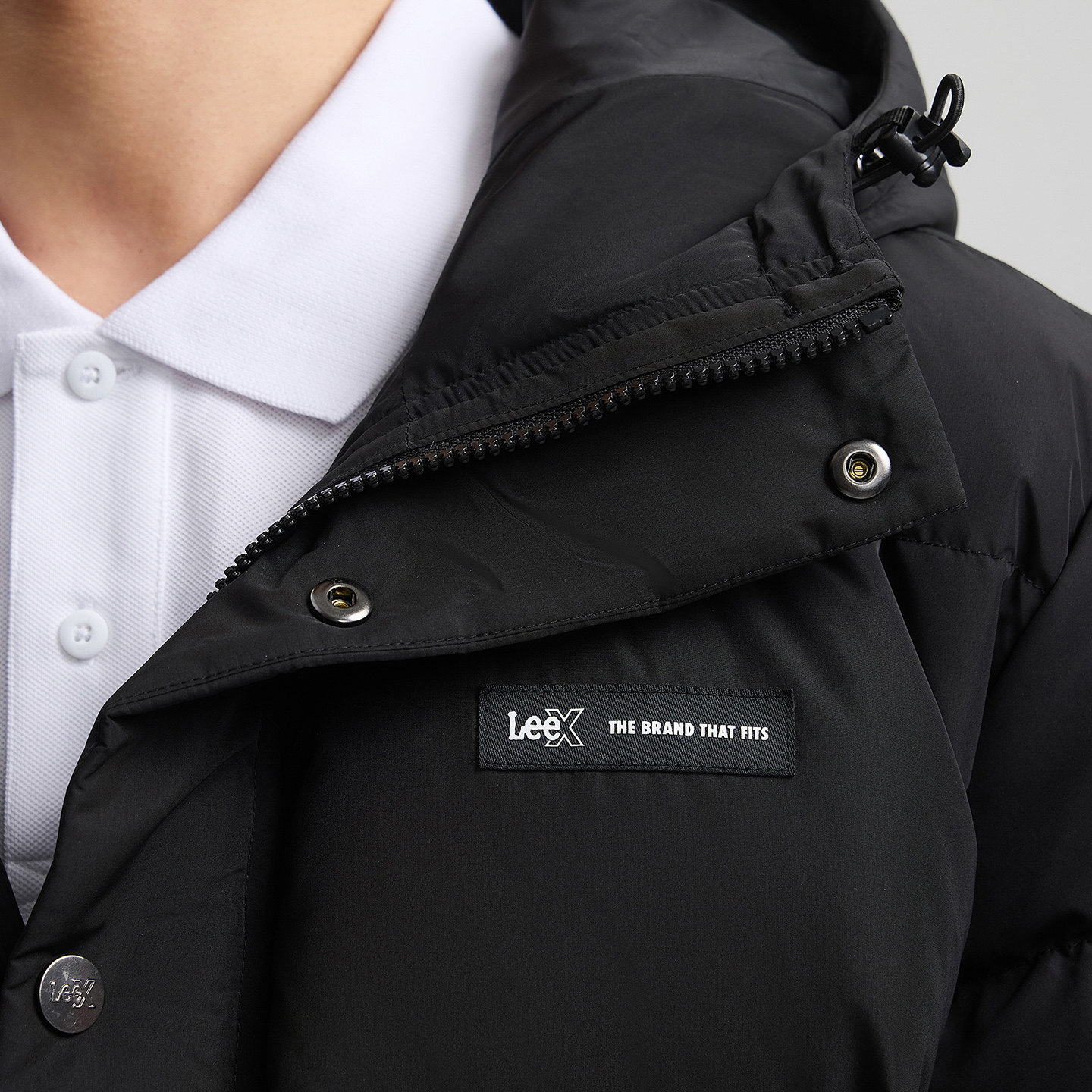 Lee25秋冬新品舒适版连帽可调节抽绳设计小Logo织标男长款羽绒服,淘宝优惠券,粉丝福利购,淘宝优惠卷