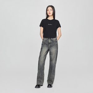 Lee女士铆钉Logo短袖T恤
