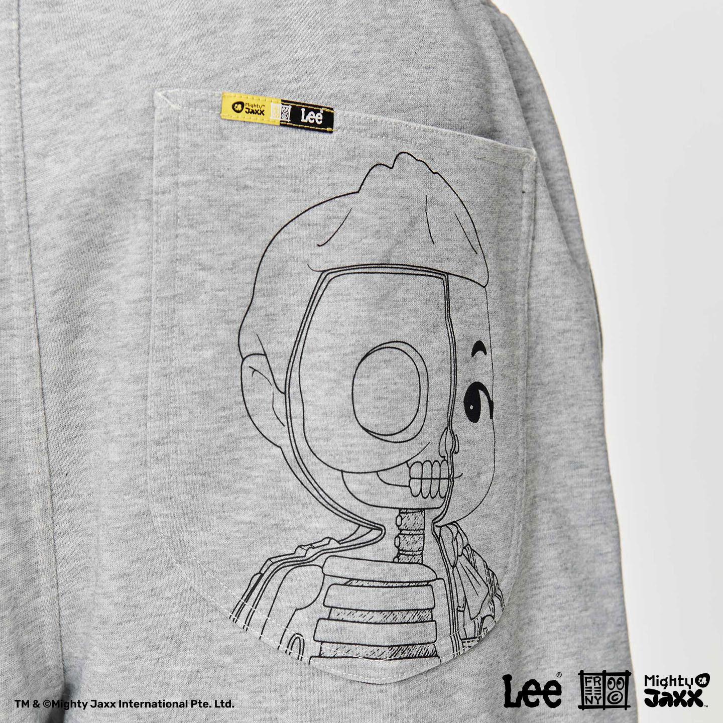 【MIGHTY JAXX联名】Lee商场同款25秋冬新舒适浅花灰男女同款短裤,淘宝优惠券,粉丝福利购,淘宝优惠卷