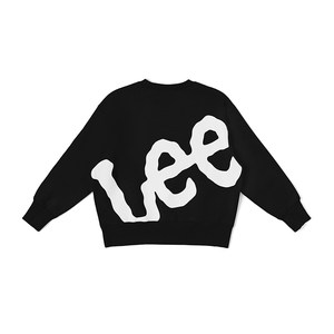 Lee日本设计舒适版型圆领logo印花长袖卫衣童装男女休闲LBT00703