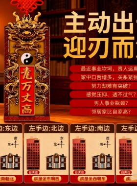 青龙高万丈挂件纯铜牌镇室外宅