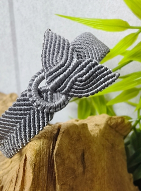 手工编织12股股线宽版表带鱼尾手绳男女情侣手链手镯成品1厘米