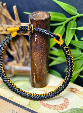 定制纯手工编织青丝龙鳞手绳加头发男女情侣手绳手链礼物