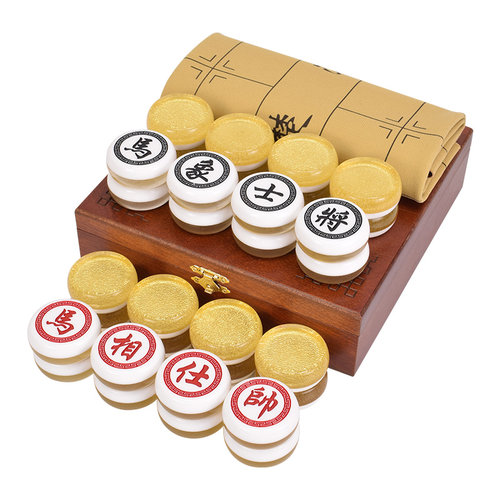御圣亚克力象棋大号中国象棋高档像棋塑料耐摔小号橡棋儿童相棋子 - 图3