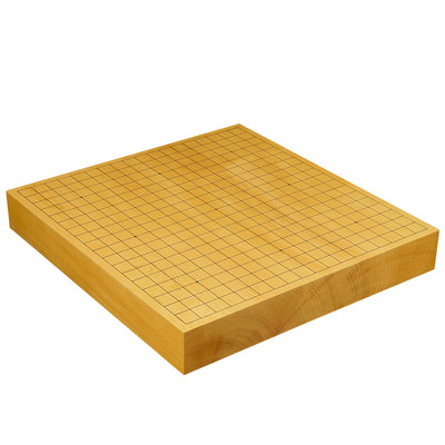 德川日式围棋盘一枚板日本香榧木63mm板目19路实木围棋棋盘90 虎窝淘