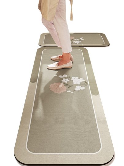 Bathroom soft diatom mud absorbent mat floor mat