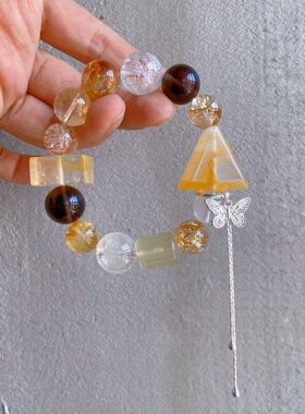 【金风玉露】天然黄胶花三角