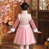 Ханьфу, детский зимний пуховик, демисезонное ципао, китайский стиль