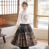 Флисовый комплект, детский демисезонный пуховик, демисезонное зимнее ханьфу, китайский стиль