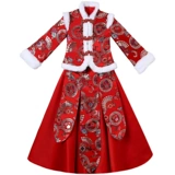 Ханьфу, детский демисезонный пуховик, китайский стиль, увеличенная толщина