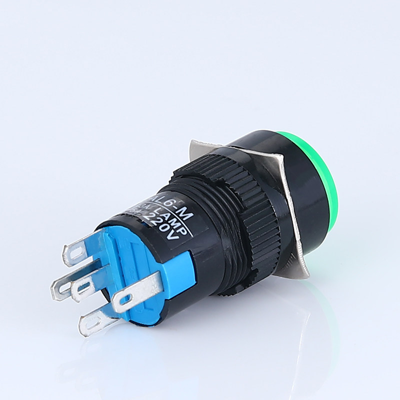 LA16按钮开关 16MM带灯自复位/自锁 圆形按钮启动电源按钮220V24V,淘宝优惠券,粉丝福利购,淘宝优惠卷