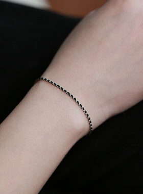 纯银男女红绳黑绳手链