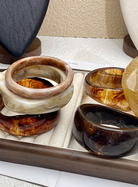 文艺复古女士亚克力醋酸小众