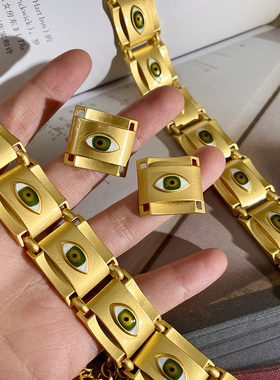 其他合金合金古巴链女式