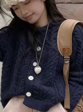 ins小众草莓镶钻项链女韩系简约可爱甜美高级感设计感轻奢毛衣链