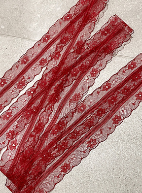 复古纯欲蕾丝细长条丝巾女百搭装饰飘带辣妹春夏叠戴层次感颈链饰