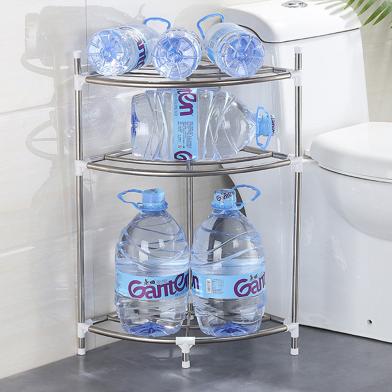 卫生间三角置物架洗手间脸盆架浴室不锈钢多层落地厕所墙角收纳架,淘宝优惠券,粉丝福利购,淘宝优惠卷