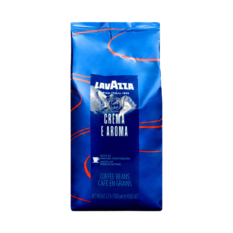 意大利进口LAVAZZA CAFFE拉瓦萨香浓意式咖啡豆中度烘焙1KG袋装