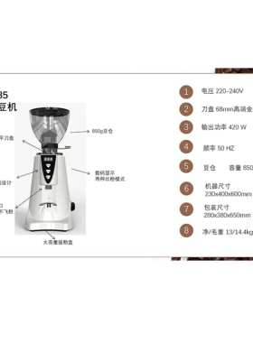 阿玛罗尼S85镀钛平刀磨豆机