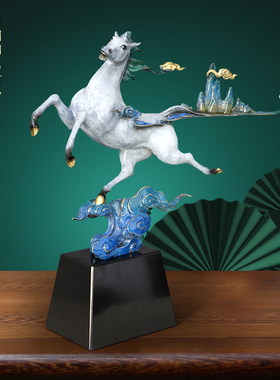 平步青云客厅书房办公室玄关摆件