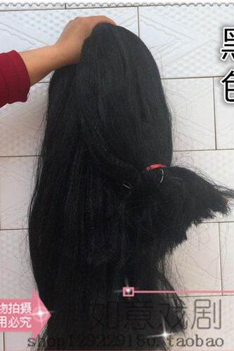 胡须材料胶丝黑色白色红色开口胡满胡长髯等胡子缨子帽缨花枪缨 - 图3