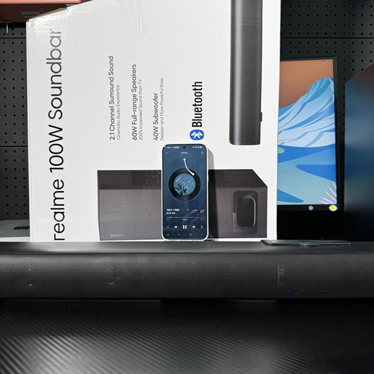 Realme 100w tv audio sound bar home theater bluetooth speaker external projector 2.1 channel