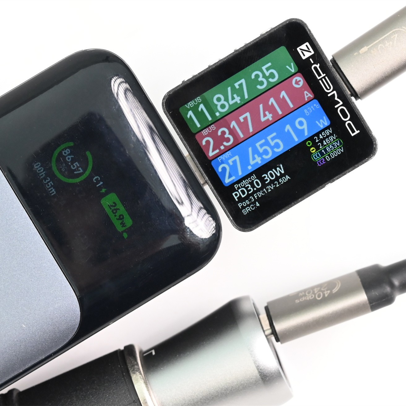 LISEN车载点烟器车充48W1A+1CPD30W+10W小巧迷你铝合金车载充电器 - 图2