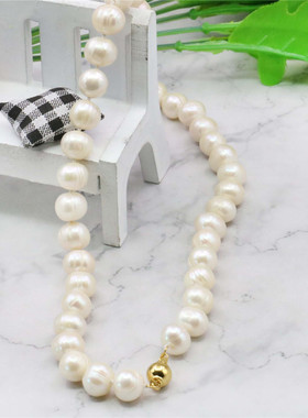 diy近圆礼物天然淡水珍珠送妈妈