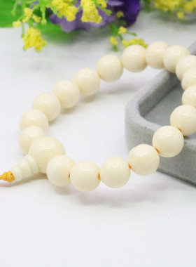 仿蜜蜡树脂手串配饰复古佛珠
