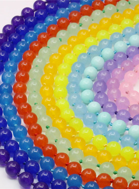 玉髓天然石编织送妈妈礼物项链