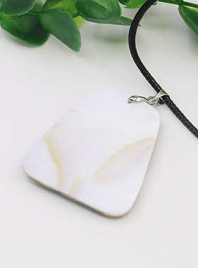 梯形项链油菜花贝壳天然女鲍鱼