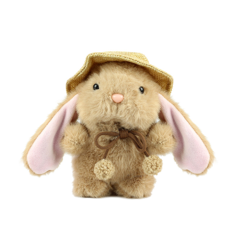 网红可爱小兔子毛绒玩具挂件田园兔子公仔挂饰带帽小兔包包小挂饰,淘宝优惠券,粉丝福利购,淘宝优惠卷