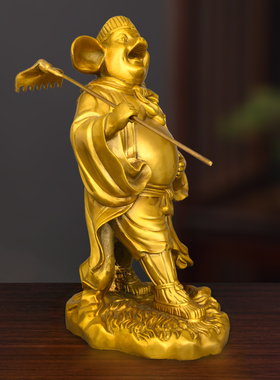 纯黄铜猪八戒摆件招财生肖猪