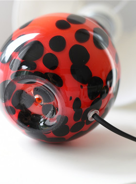 欧式出口台面玻璃灯具卧室温馨