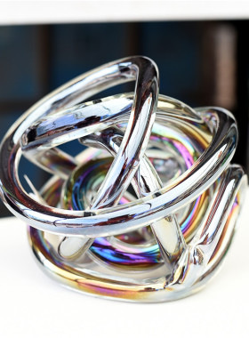 雏禾彩色玻璃装饰品简约现代家居